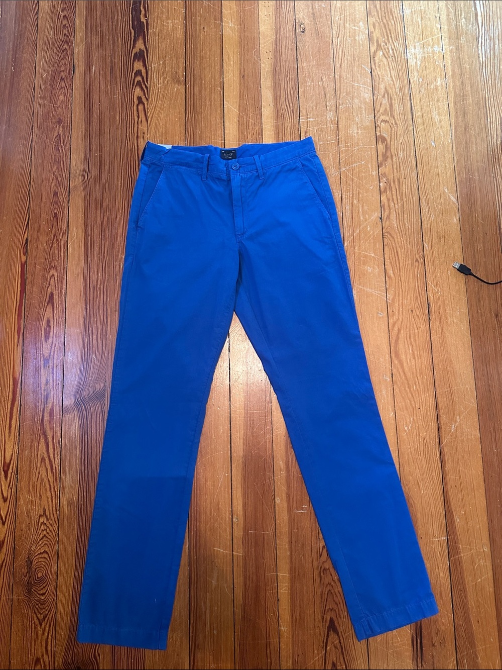 J Crew Men's Blue Chino Pants - Classic Straight Fit